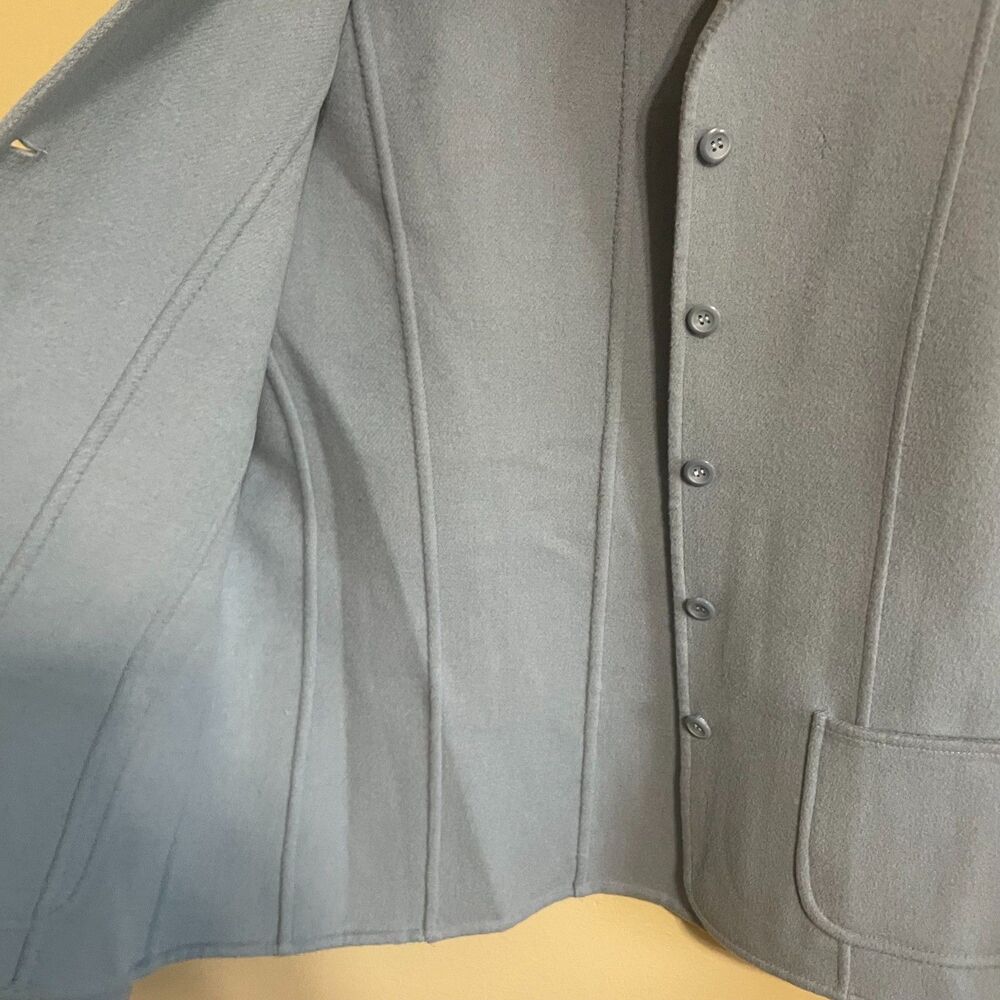 Pendleton Light Blue Merino Wool Jacket Blazer S … - image 4